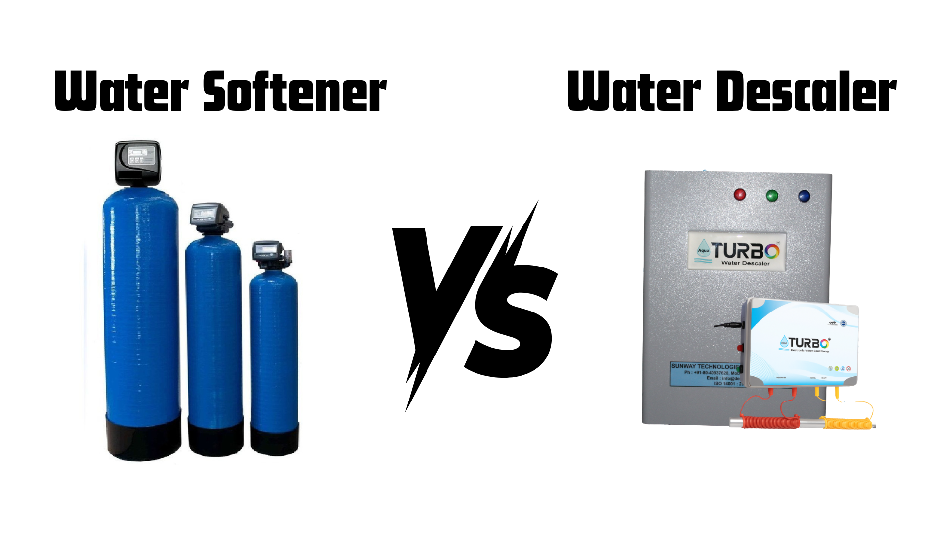 Difference Between Water Softener and Electronic Water Conditioner / Descaler