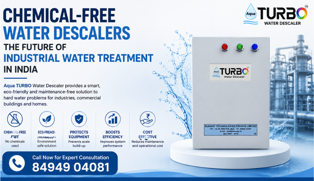 Why Chemical-Free Water Descalers Are the Future of Industrial Water Treatment in India